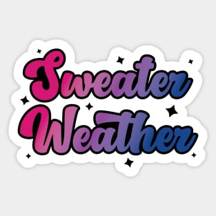 Sweater Weather Sticker